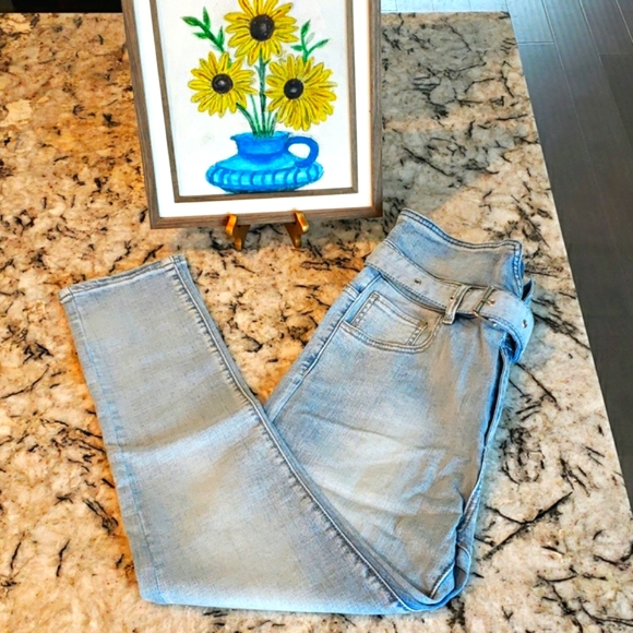 Fashion Nova Slimming Petite Belted Jeans 16P, 18P - Picture 2 of 9